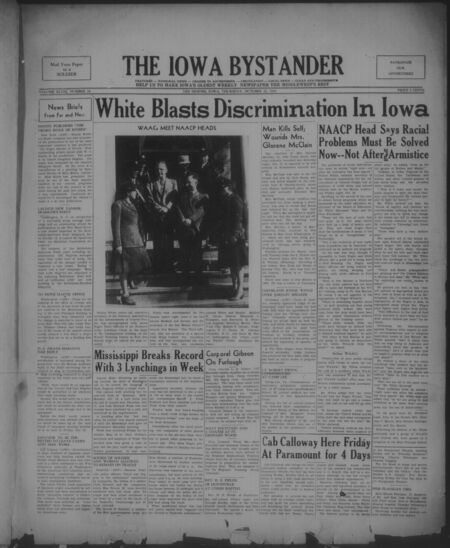 Iowa bystander. volume 48, number 18, October 22, 1942