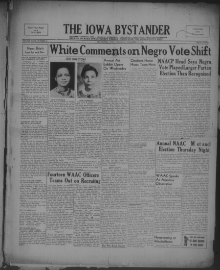 Iowa bystander. volume 48, number 21, November 12, 1942