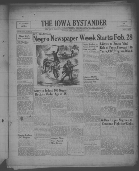 Iowa bystander. volume 48, number 36, February 25, 1943