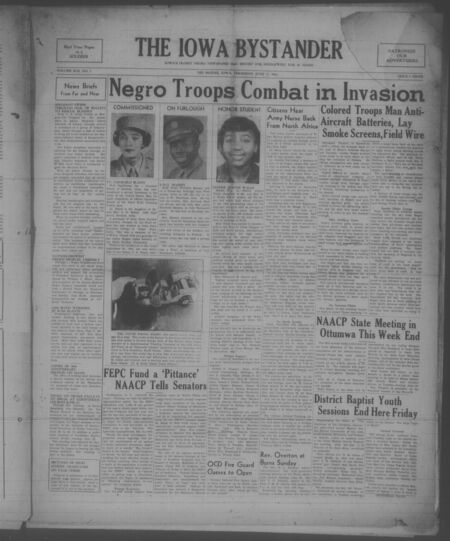 Iowa bystander. volume 50, number 1, June 15, 1944
