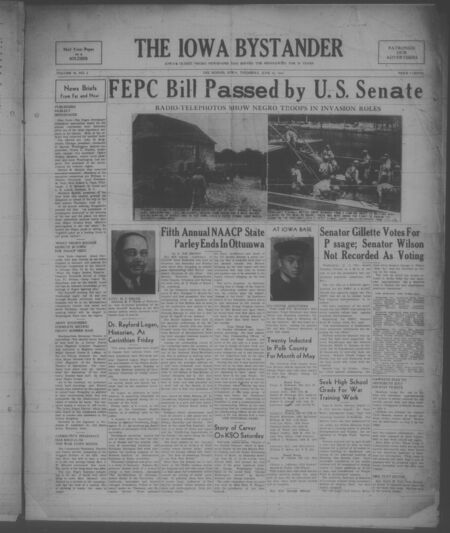 Iowa bystander. volume 50, number 2, June 22, 1944
