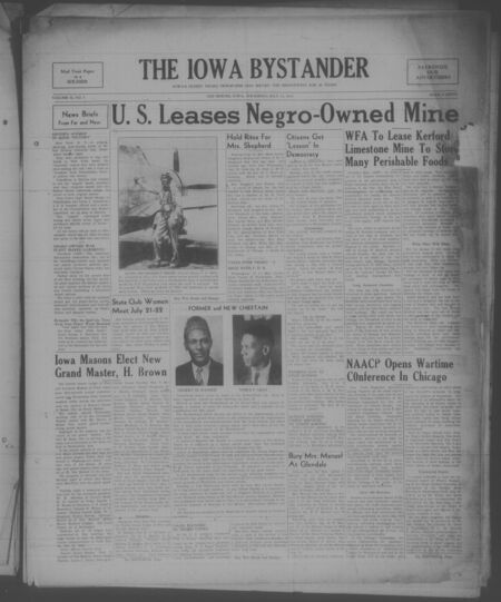 Iowa bystander. volume 50, number 5, July 13, 1944