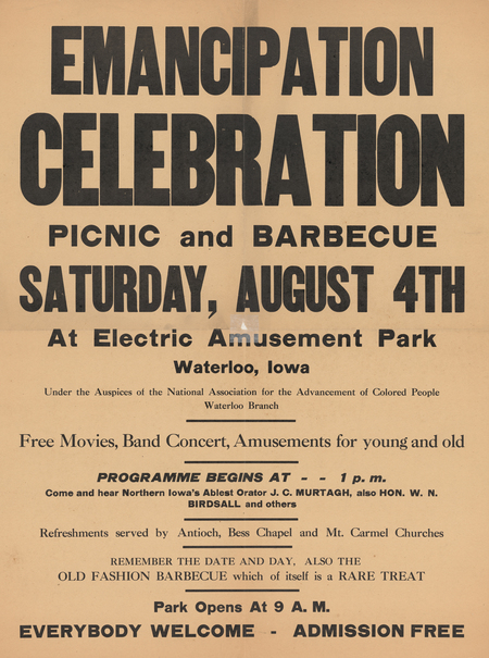 Emancipation Celebration Poster From 1928