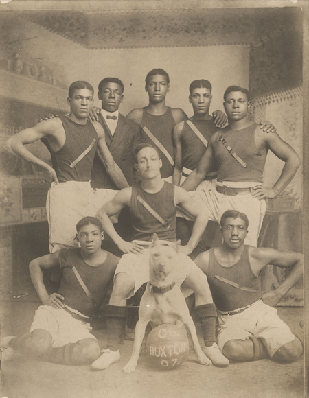 Photograph of Buxton basketball team