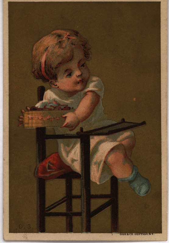 Illustrated advertisement card for the Miller's Buckeye Binder offered by Aultman, Miller and Company.