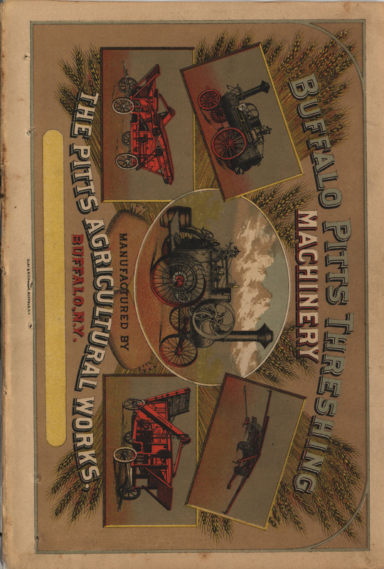 Catalog describing the threshing machinery offered by Pitts Agricultural Works from 1882, includes illustrations.