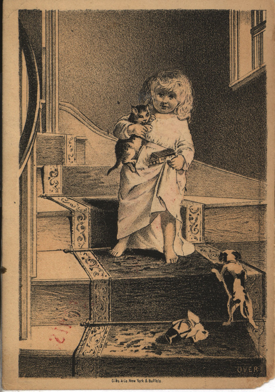 Illustrated advertisement card for the patent steel beam center draft plow offered by J. I. Case Plow Company.