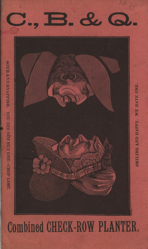 Illustrated catalog for the check-row corn planter offered by Chambers, Bering, Quinlan Company.