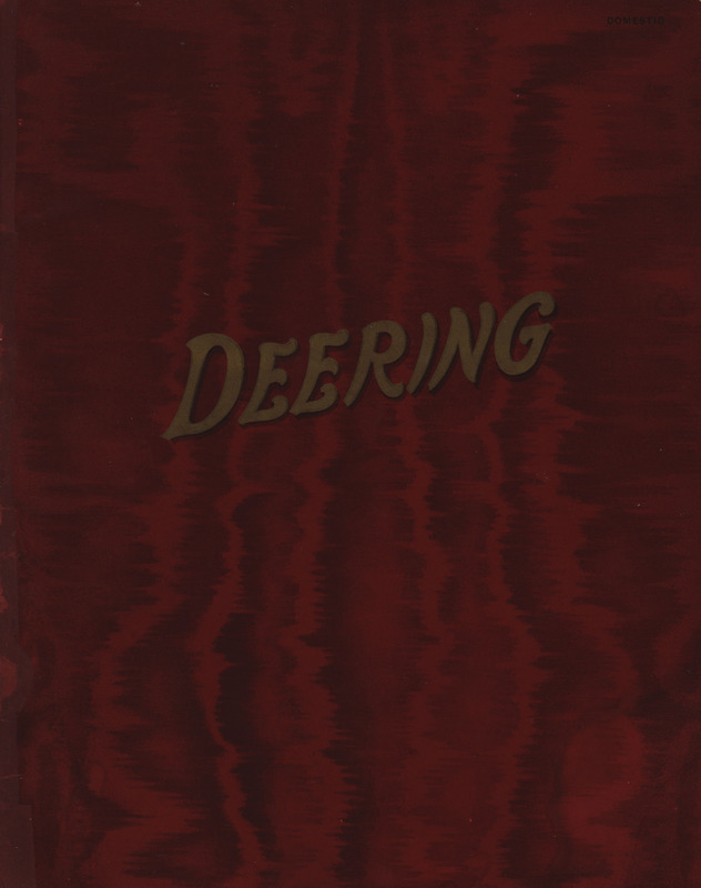 Illustrated catalog describing the Deering Harvesting Machines offered by International Harvester Company of America.