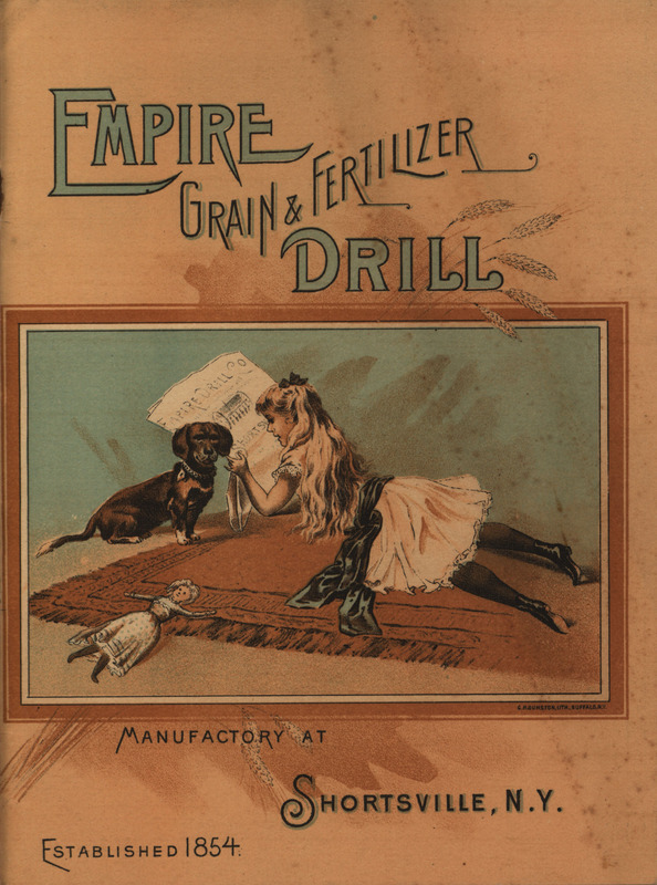 Illustrated catalog describing the agricultural products offered by Empire Drill Company in 1890.