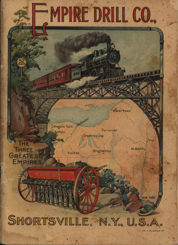 Illustrated catalog describing the agricultural products offered by Empire Drill Company in 1901.