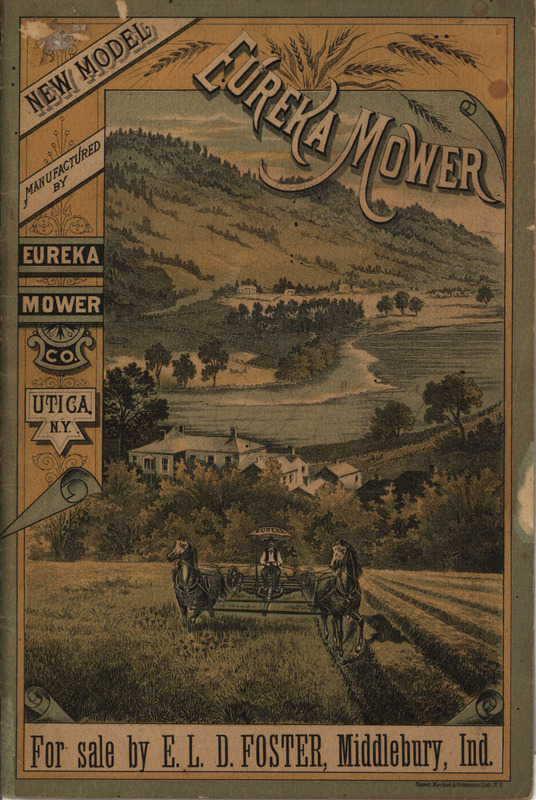 Advertisement circular for Eureka Mower Company containing testimonials from buyers.