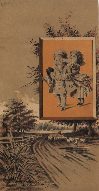 Illustrated advertisement card for the Big Injun Plow offered by Gale Manufacturing Company.