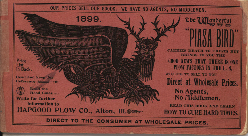 Illustrated catalog describing the agricultural implements offered by Hapgood Plow Company in 1899, includes a price list.