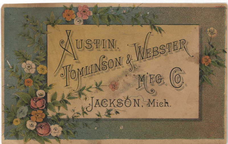 Collection of illustrated cards advertising the "Jackson Wagon" made by the Austin, Tomlinson, and Webster Manufacturing Company.
