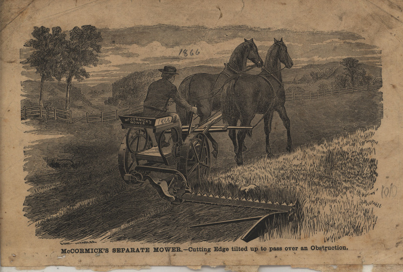 McCormick's Separate Mower 1866 Envelope