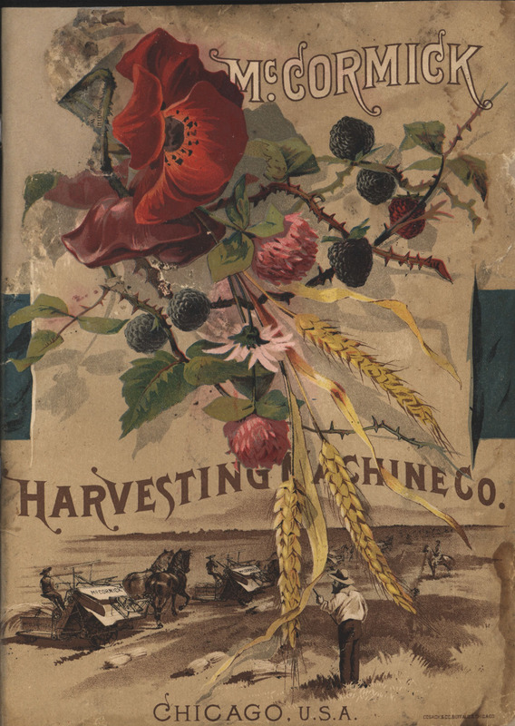 Illustrated catalog describing the agricultural implements offered by the McCormick Harvesting Machine Company in 1888.