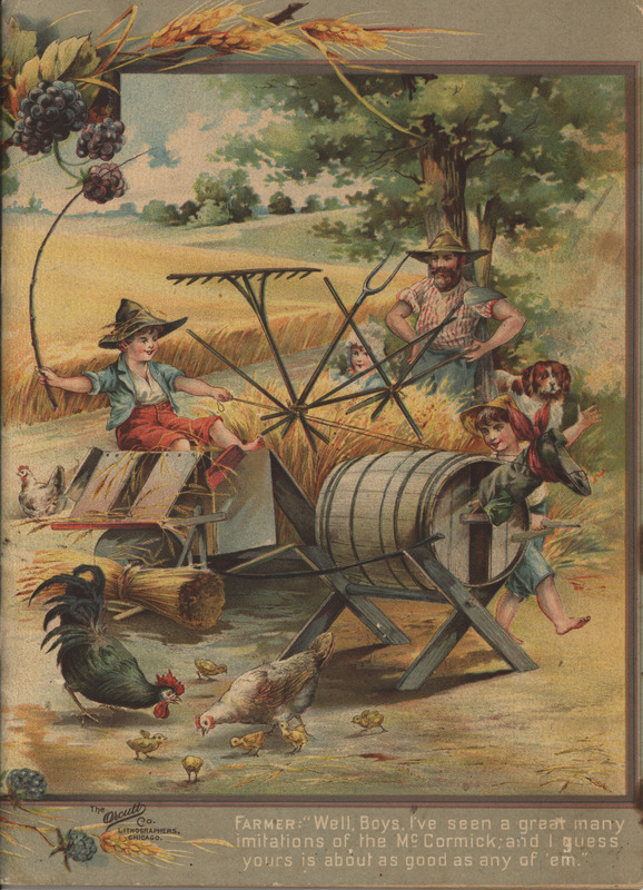 Illustrated catalog describing the agricultural implements offered by McCormick Harvesting Machine Company in 1892.