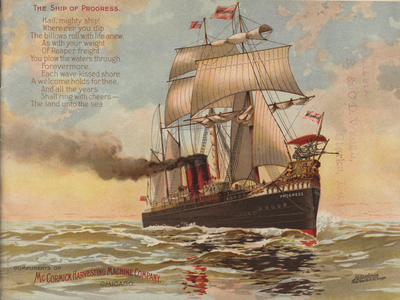 Illustrated catalog describing the agricultural implements offered by McCormick Harvesting Machine Company in 1897.