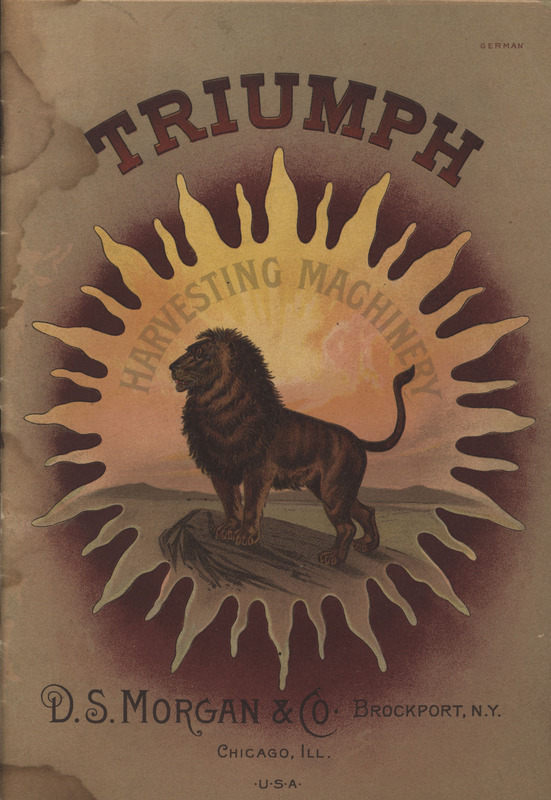 D. S. Morgan and Company Triumph Harvesting Machinery catalog