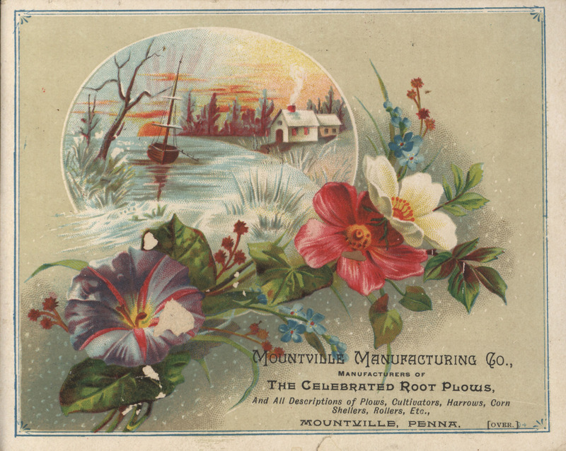 Mountville Manufacturing Company advertisement card