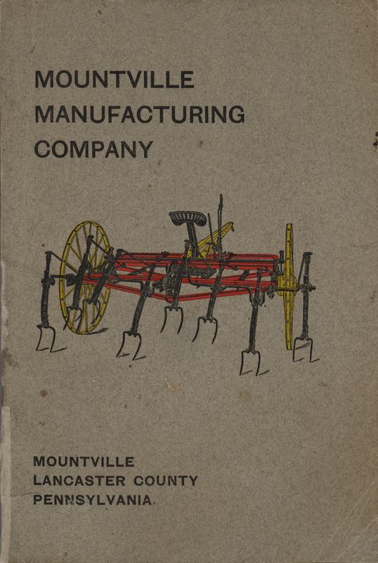 Illustrated catalog advertising the Mountville Manufacturing Company products.
