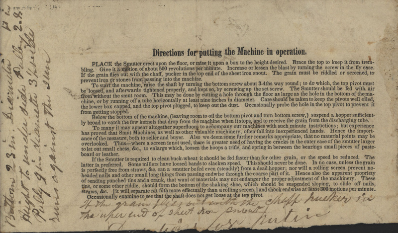 Illustrated catalog describing the granite state mowing machine offered by Newhall and Stebbins in 1866.