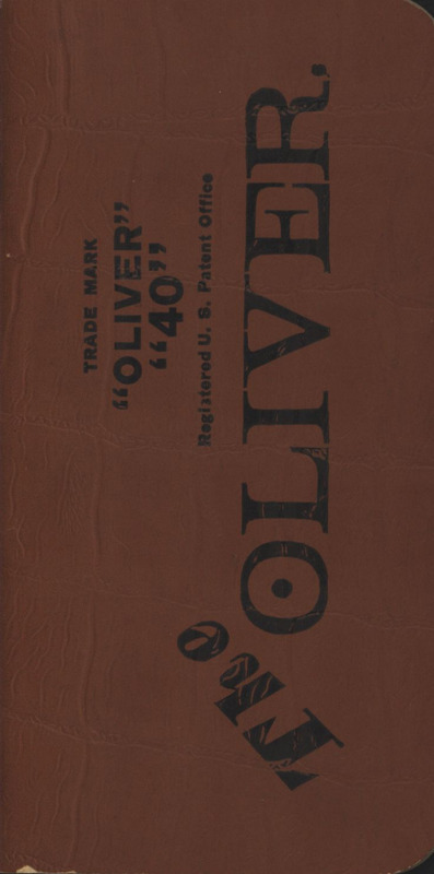 Illustrated pocket book produced by Oliver Chilled Plow Works.