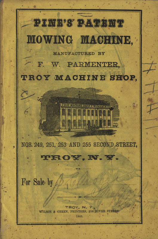 Illustrated catalog advertising products manufactured by Troy Machine Company.