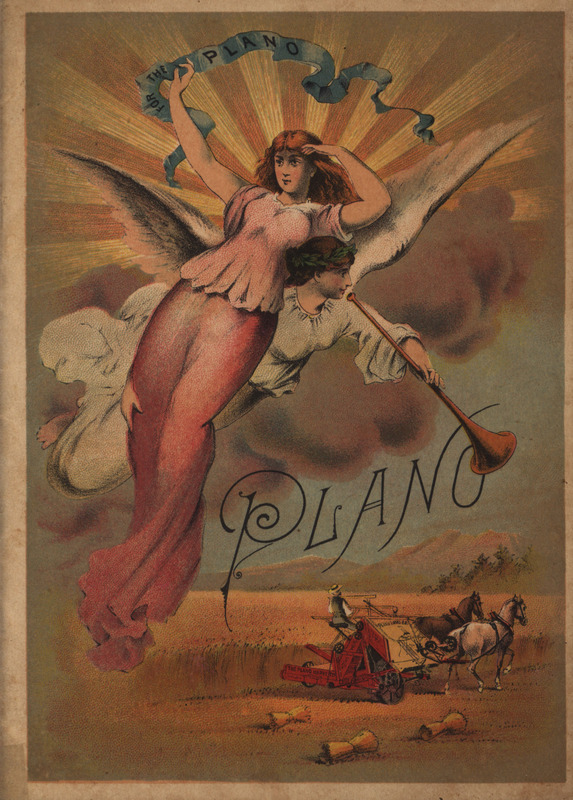 Illustrated catalog advertising the products manufactured by the Plano Manufacturing Company.