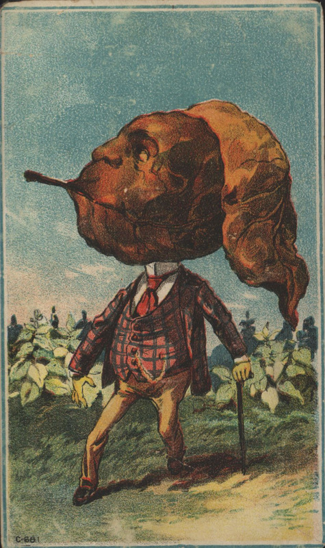 Illustrated advertisement card for Sattley Plow Company.