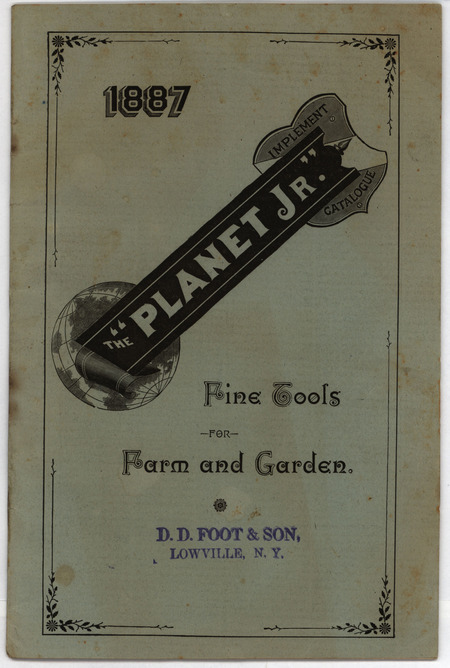 Catalog detailing the products offered in the Planet Jr. line of farm and garden implements. Includes illustrations and price list.