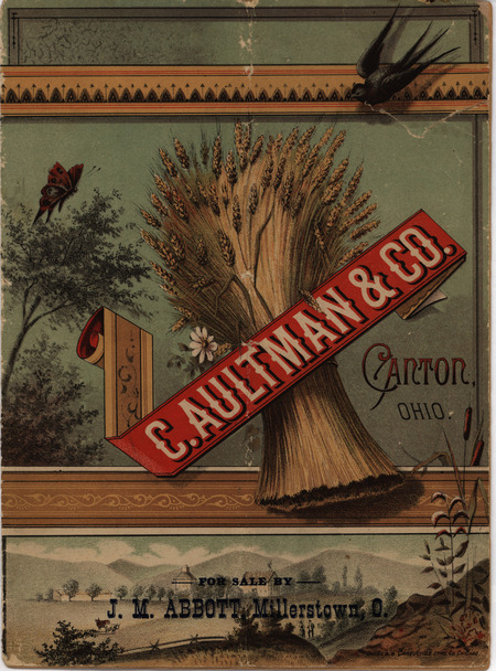 Catalog of the C. Aultman and Company describing their Buckeye product line, includes illustrations.