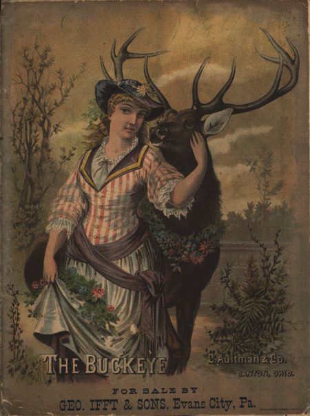 Catalog from the C. Aultman and Company describing their Buckeye product line and illustrations.