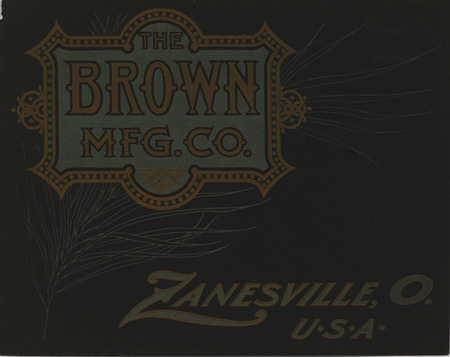 Illustrated catalog describing the agricultural implements offered by Brown Manufacturing Company in 1905.