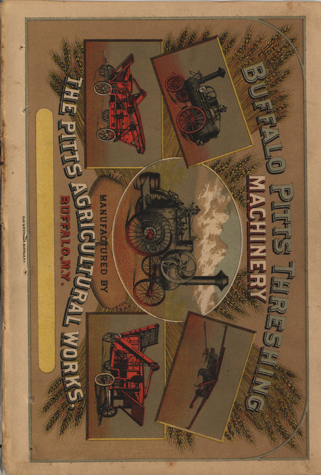 Catalog describing the threshing machinery offered by Pitts Agricultural Works from 1882, includes illustrations.