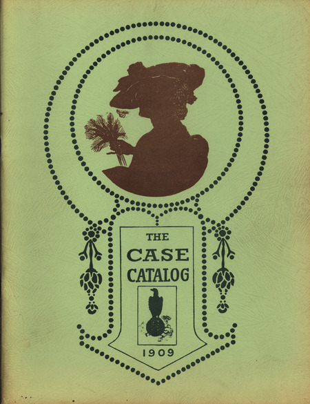 Catalog describing the agricultural products offered by J. I. Case Threshing Machine Company in 1909, includes illustrations and a price list.