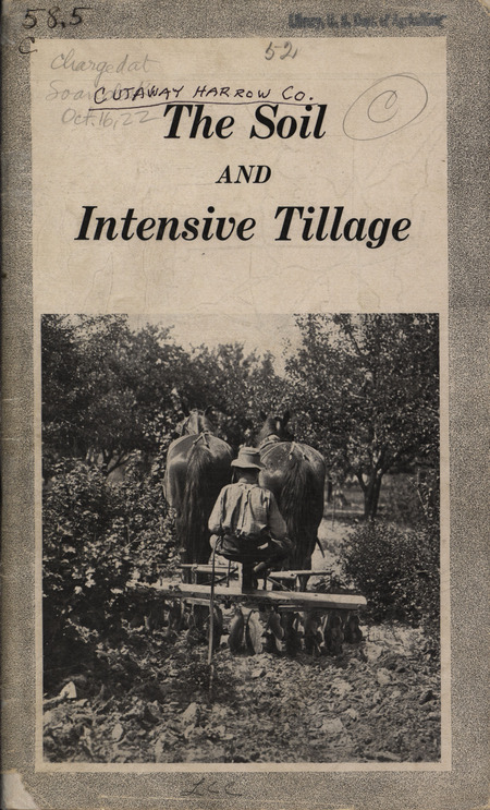 Catalog describing the benefits of Cutaway Harrow Company products for soil tillage from 1922.