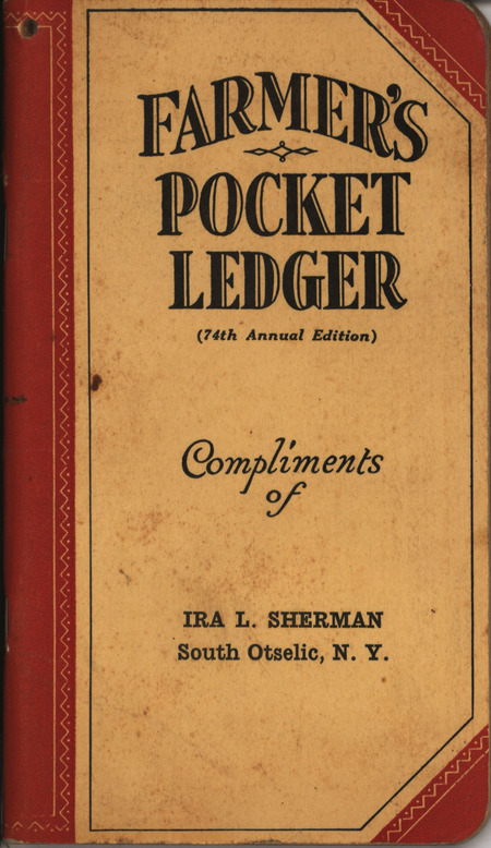 Farmer's pocket ledger from John Deere Company, including a calendar, planting schedules and other information for farmers.