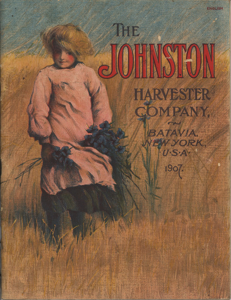 Illustrated catalog describing the agricultural implements offered by the Johnston Harvester Company in 1907.