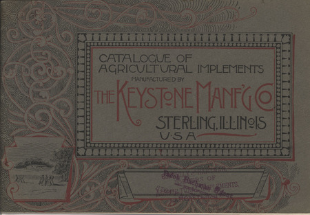 Illustrated catalog advertising the products offered by the Keystone Manufacturing Company.