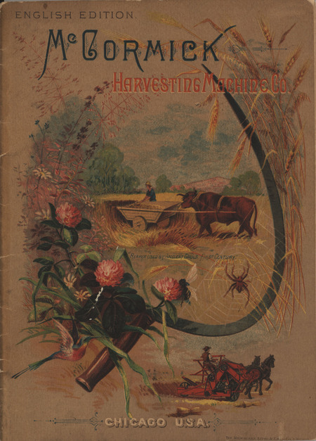 Illustrated catalog describing the agricultural implements offered by the McCormick Harvesting Machine Company in 1884.