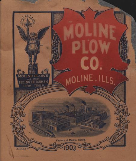 Illustrated catalog advertising the machinery manufactured by the Moline Plow Company.