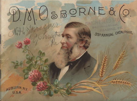 Illustrated 35th annual catalog advertising the products manufactured by D.M. Osborne and Company.