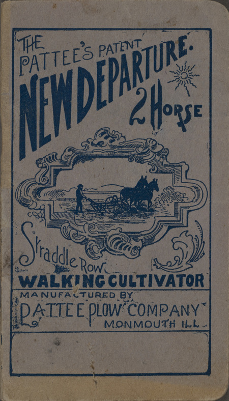 Illustrated catalog advertising the products manufactured by the Pattee Plow Company.