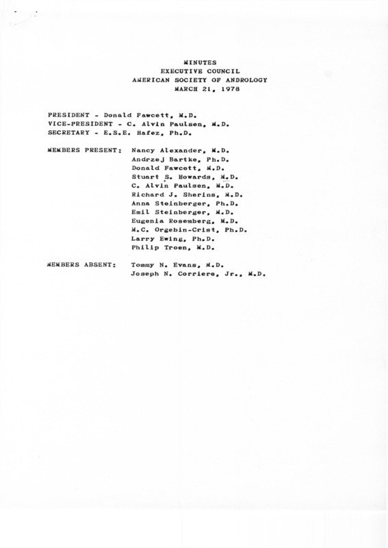 Contains minutes, treasurer's report, officer and committee reports, correspondence.