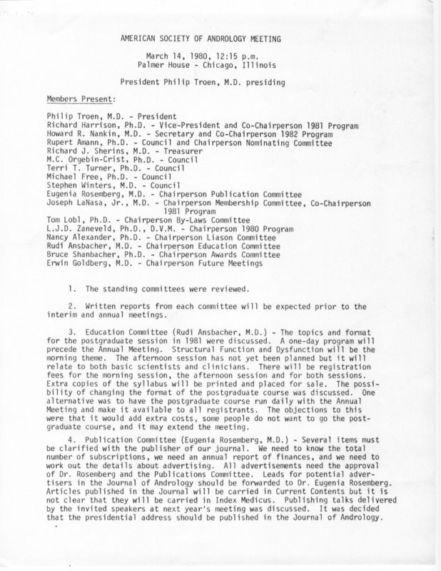 Includes minutes, correspondence, agenda, attendance report, registration forms, program, membership application forms, officer and committee reports.