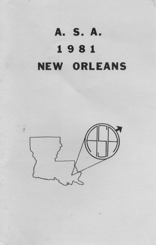 Contains the annual meeting program from 1981.