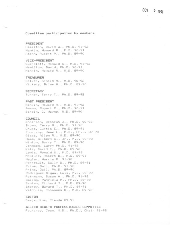 Contains list of committee members.