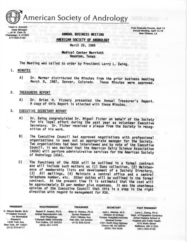 Includes minutes, officer and committee reports, correspondence, and committee membership lists.